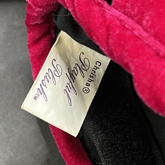 Vintage CHRISHA Playful Plush Fushia Black Striped Fish Hat Halloween Costume - Picture 5 of 7